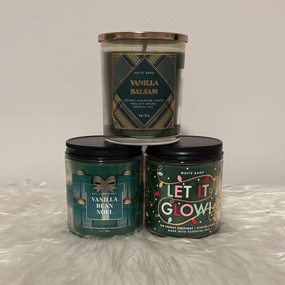 3 Single Wick Candles 🎄🎁 - Bath and Body Works